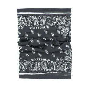 Neck Tube/Scarf KYTONE - Paisley Black (Grey)