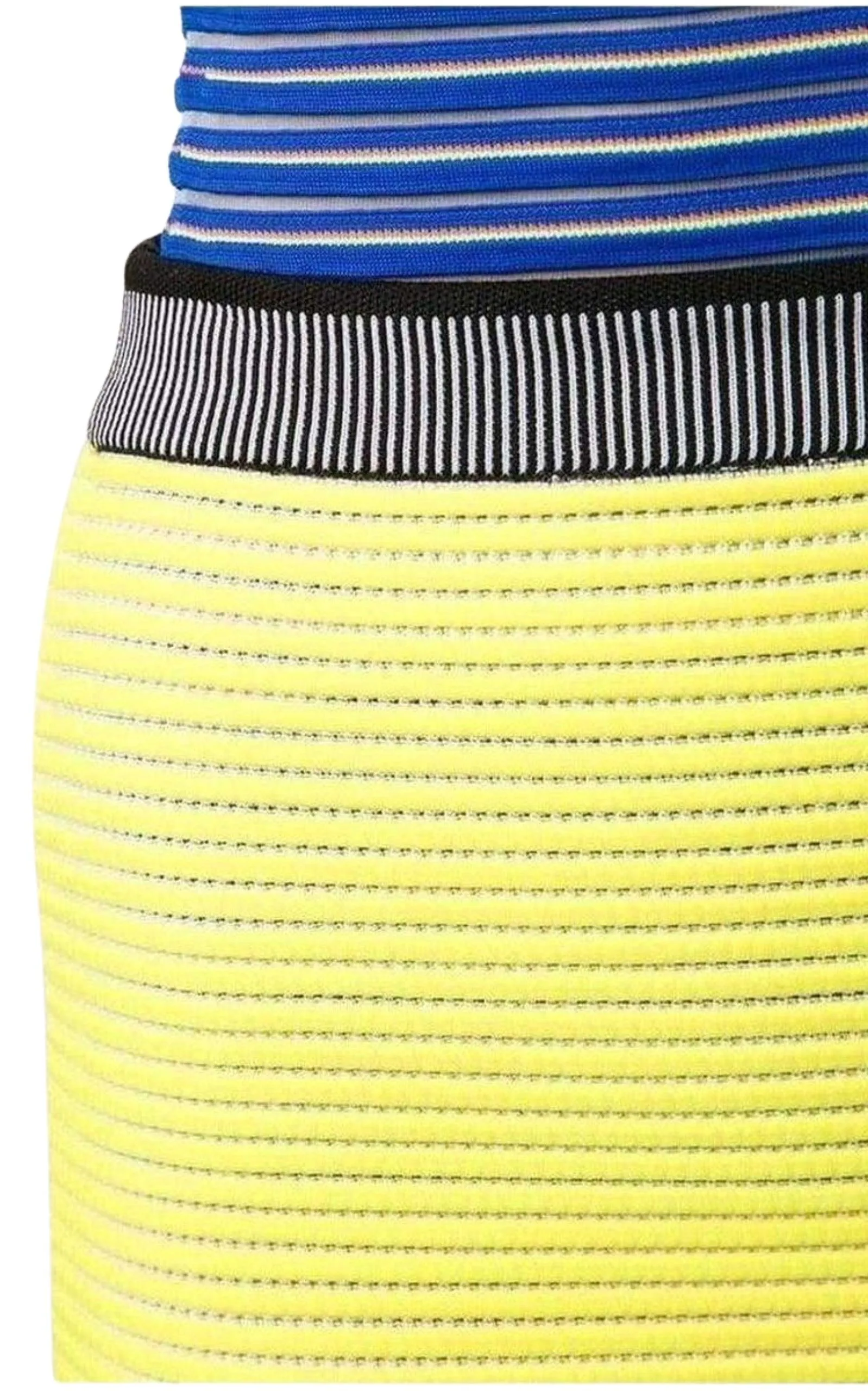 Neon-Yellow Cycling Pencil Skirt