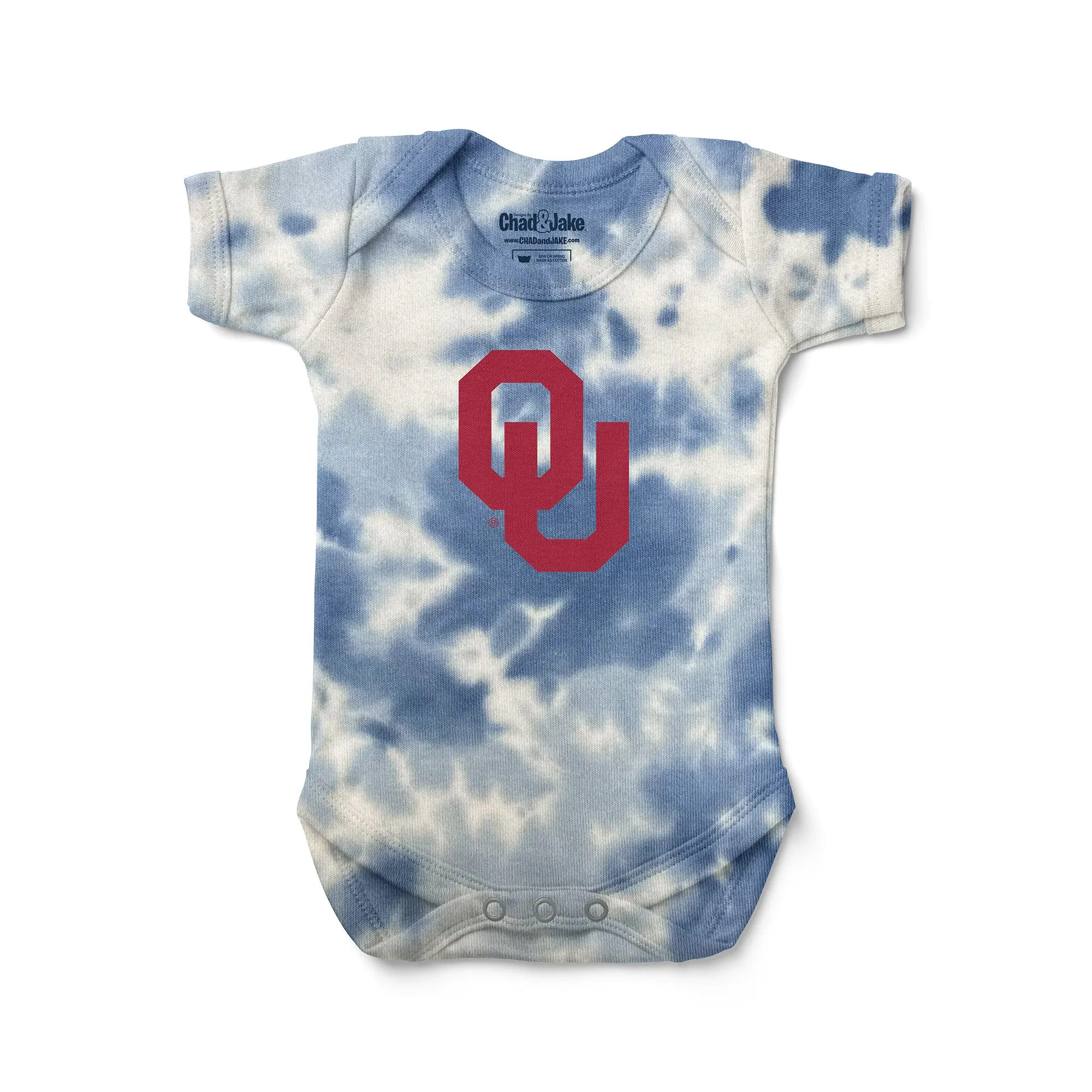 Oklahoma Sooners Logo Tie Dye Bodysuit