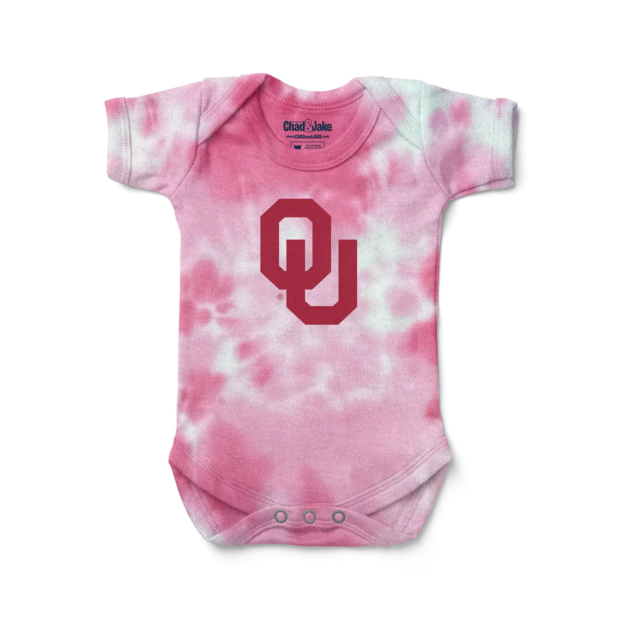 Oklahoma Sooners Logo Tie Dye Bodysuit