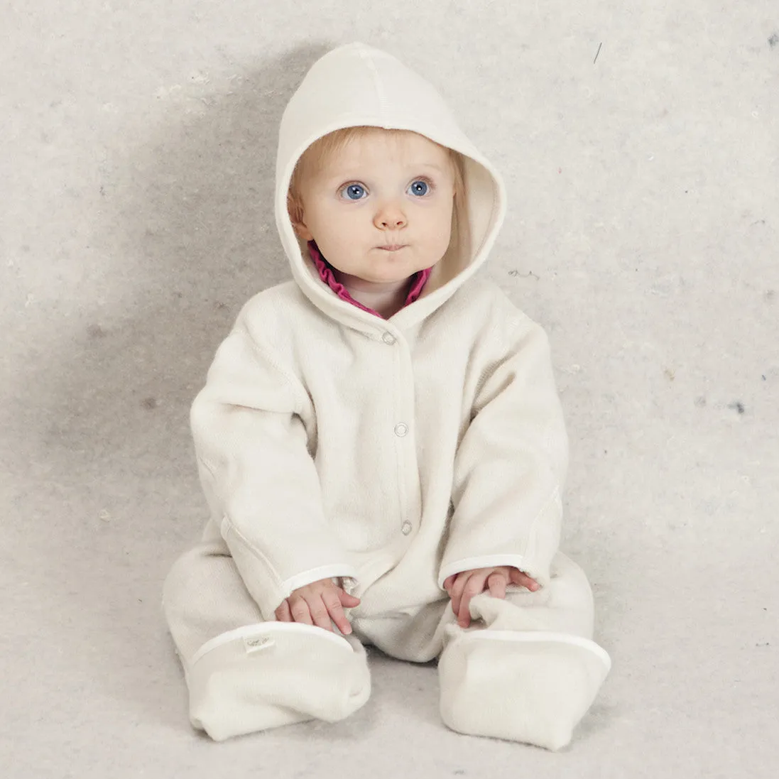 OUTLET LANACare Organic Merino Wool Overall with Hood