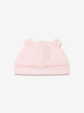 Palm Angels Baby Girls Logo Teddy Bear Beanie in Pink