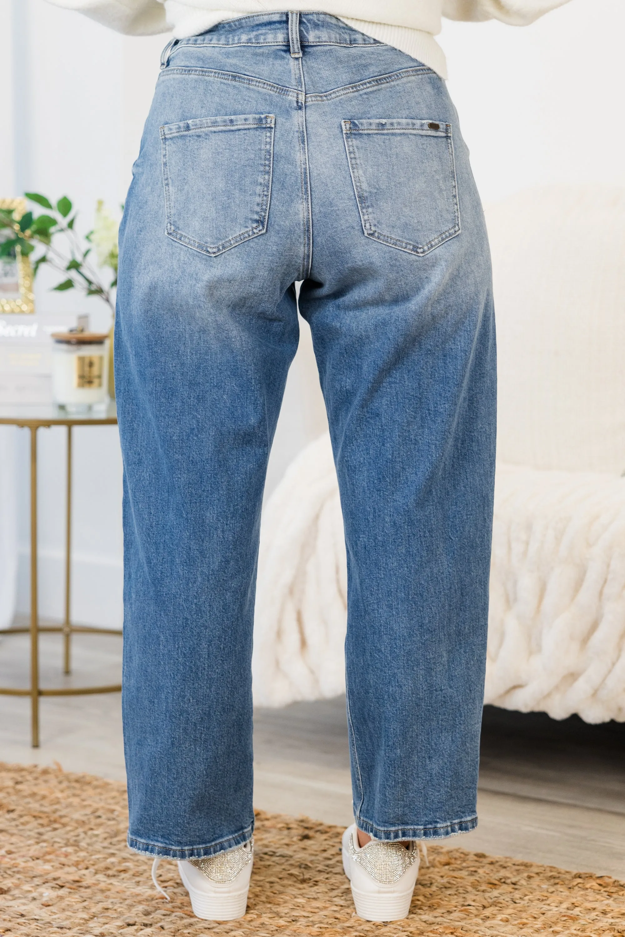 Passing Notes Jeans, Medium Wash