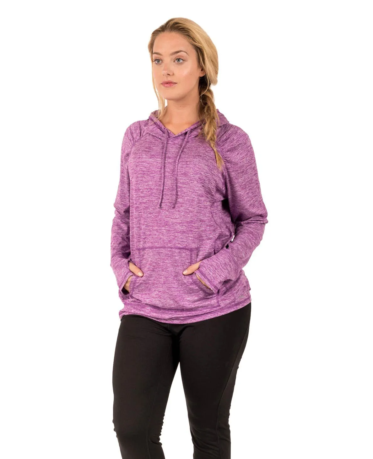 Plus Ultra-lightweight Fleece Long Sleeve Hooded Shirt