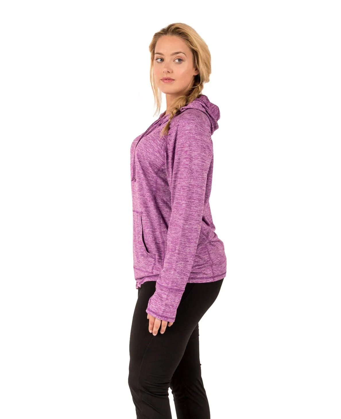 Plus Ultra-lightweight Fleece Long Sleeve Hooded Shirt