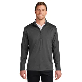 Port Authority® C-FREE® Double Knit 1/4-Zip - Grey Steel Heather