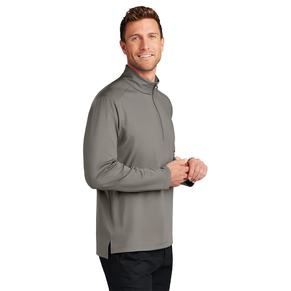 Port Authority® C-FREE® Double Knit 1/4-Zip - Smoke Grey