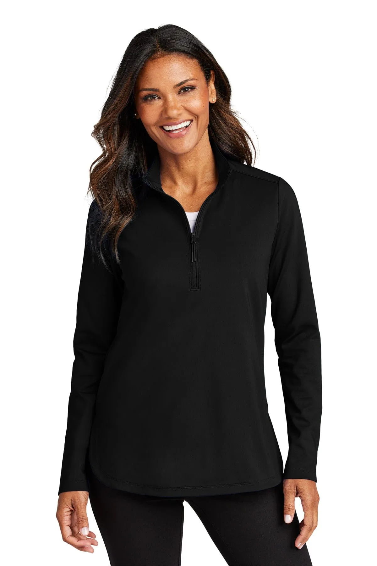 Port Authority LK880: Ladies C-FREE Double Knit 1/4-Zip