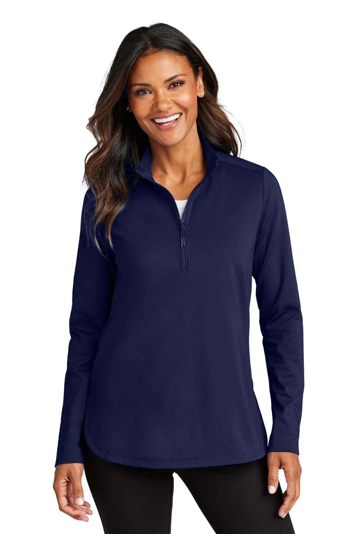 Port Authority LK880: Ladies C-FREE Double Knit 1/4-Zip