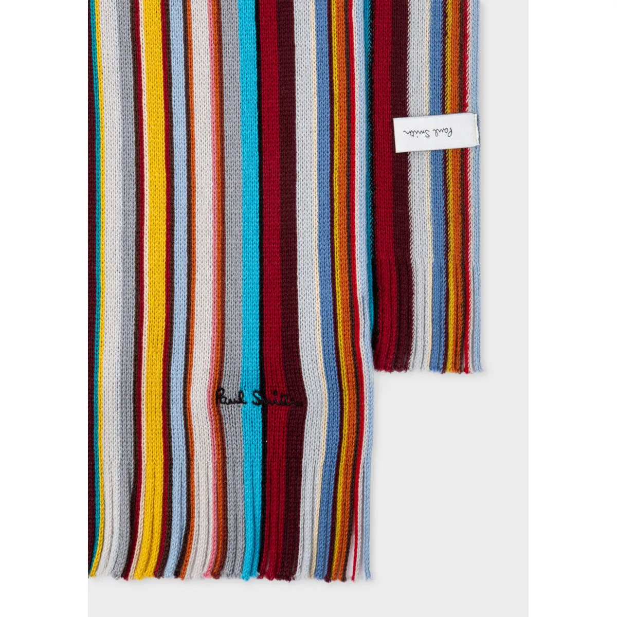 PS Paul Smith Signature Stripe Scarf 92 Multi