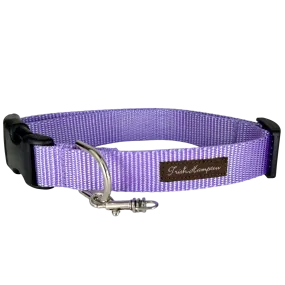 Purple Lilac Nylon Webbing Dog Collar - 805