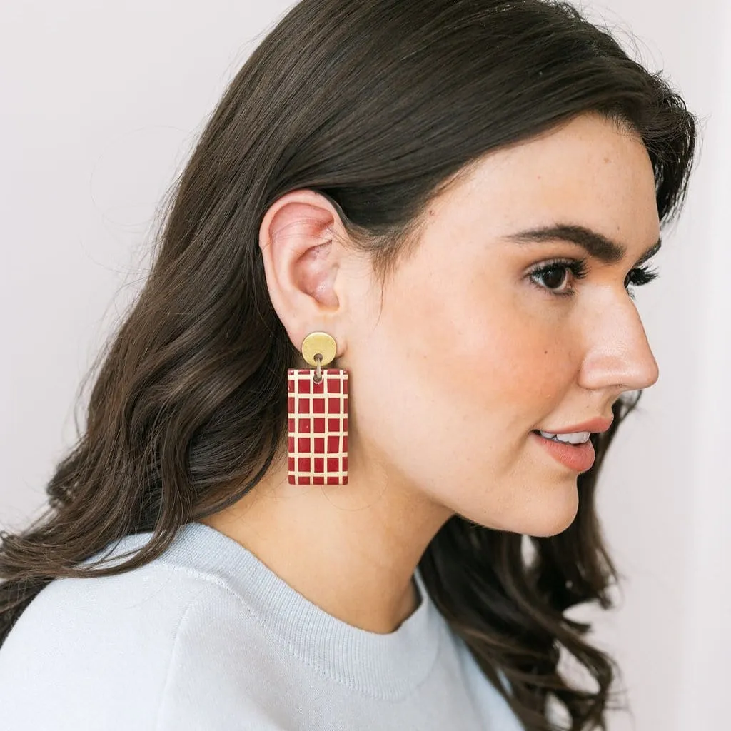 Red Dulce Cabana Earrings