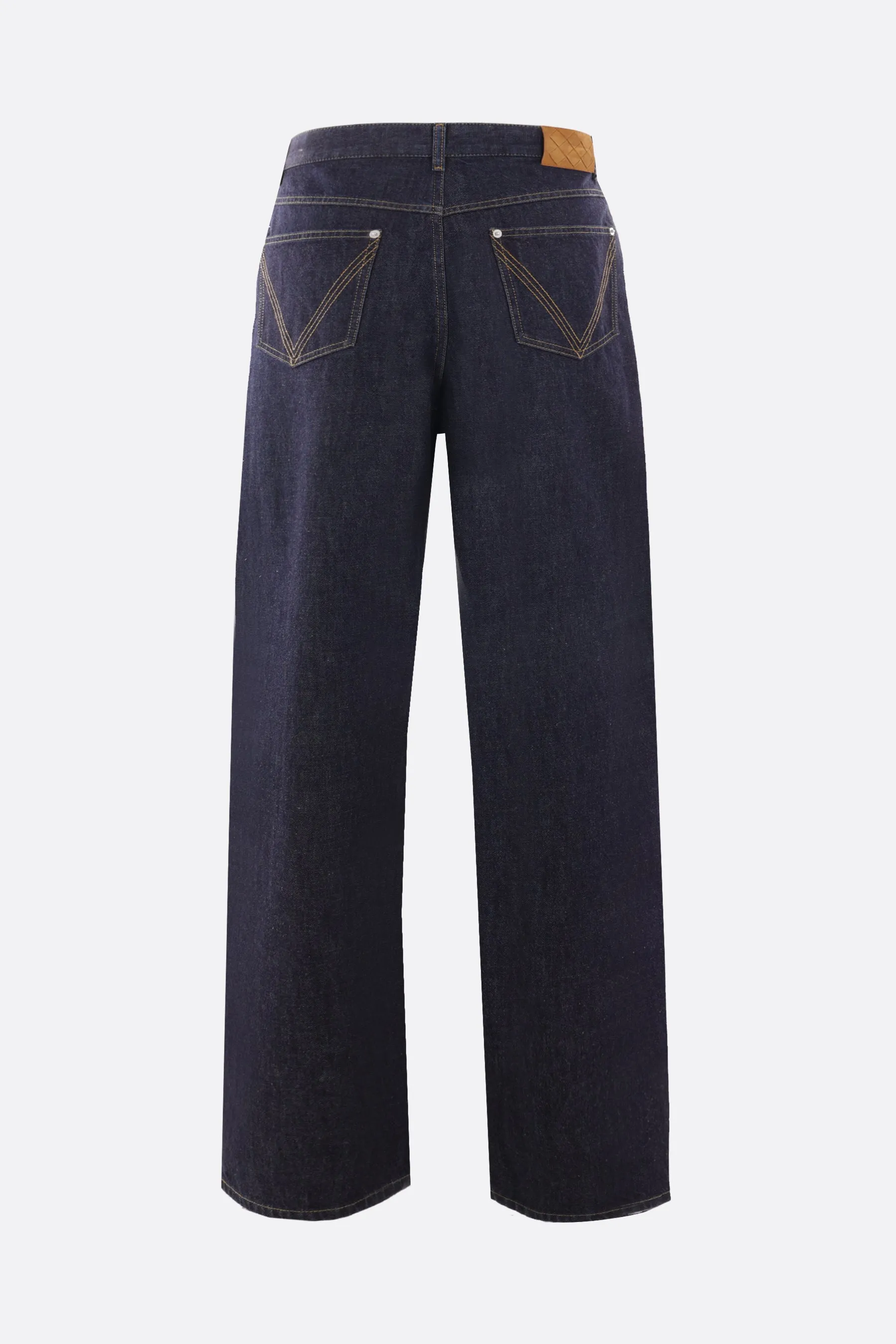 Relaxed Fit Intrecciato Denim Jeans