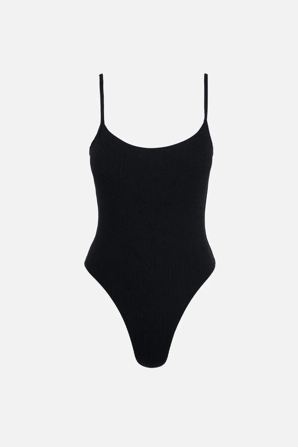 RHYTHM Isla Rib Eco Minimal One Piece-Black