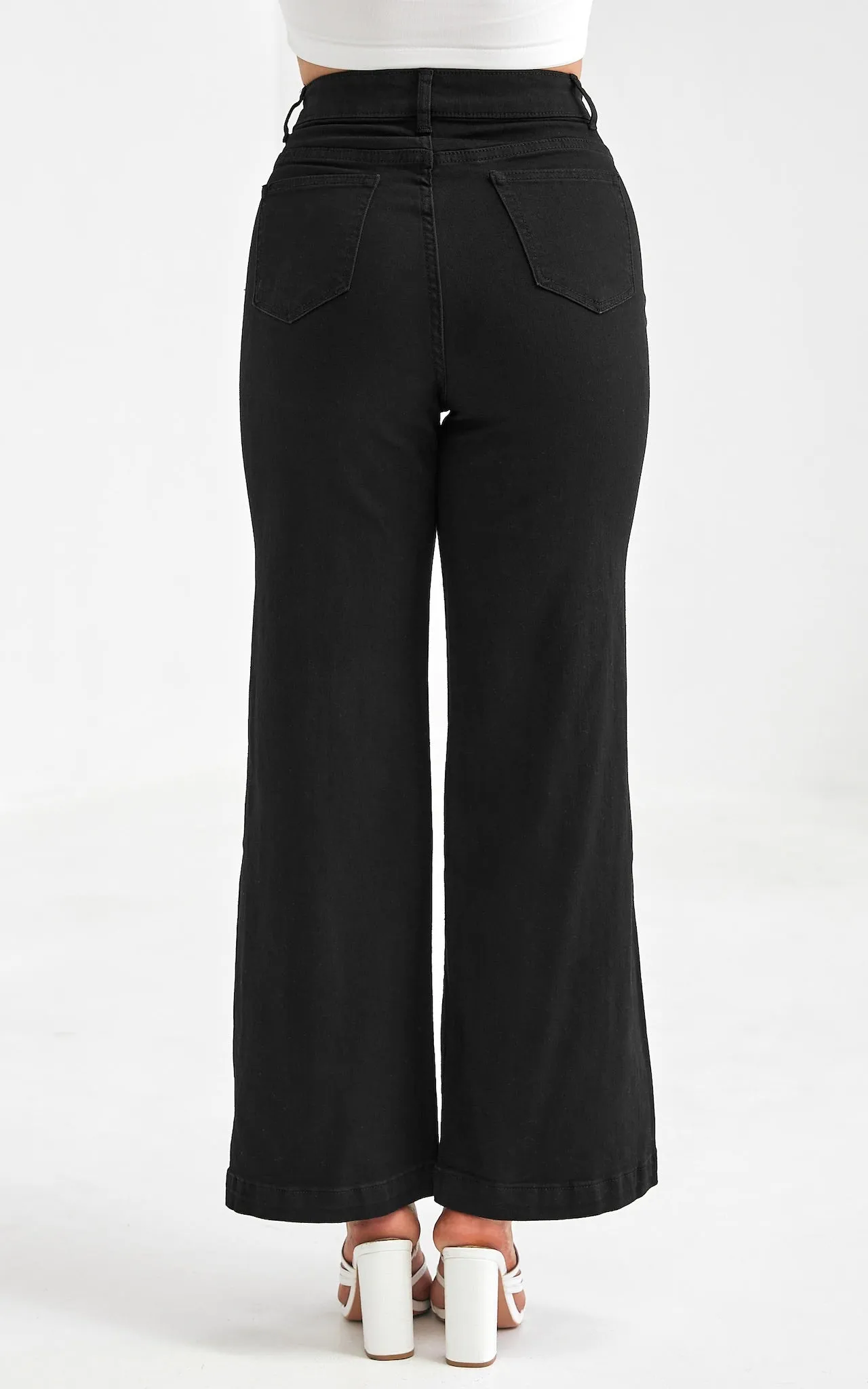 Riverdale Wide Leg Jeans - Black