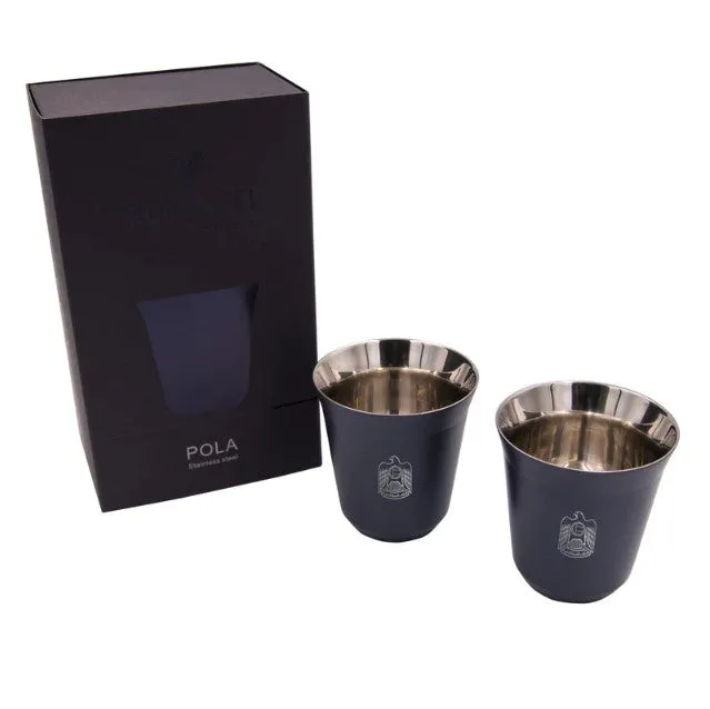 Rovatti Pola Uae Stainless Steel Cup Set Of 2 - 175 Ml