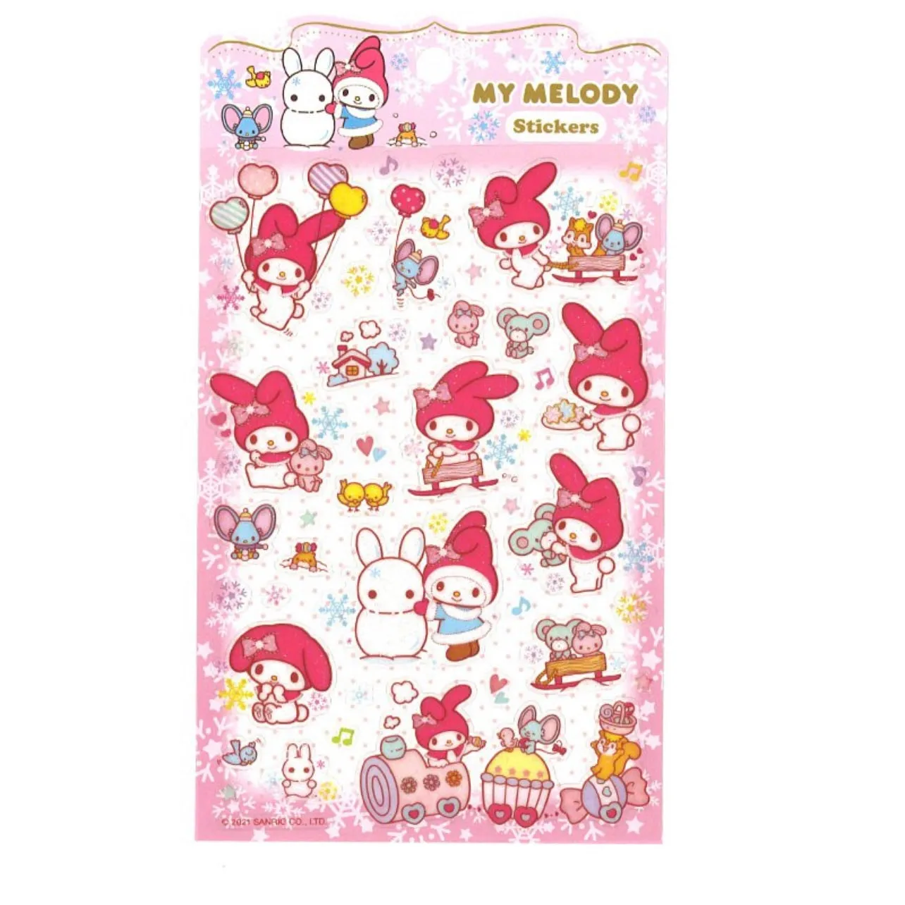 Sanrio Character Winter Sticker Sheet