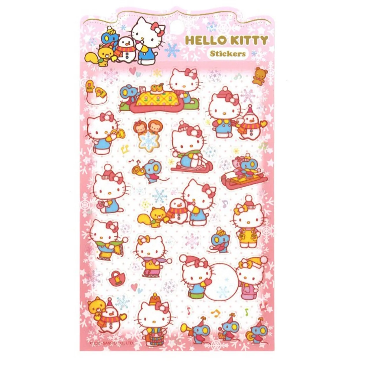 Sanrio Character Winter Sticker Sheet