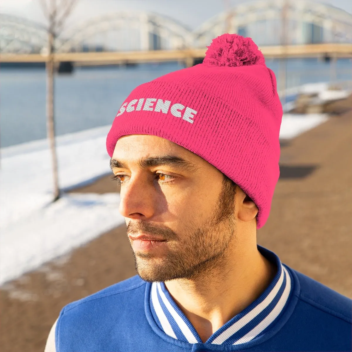 Science Pom Pom Beanie | Great gift for the scientist, teacher or other brilliant people