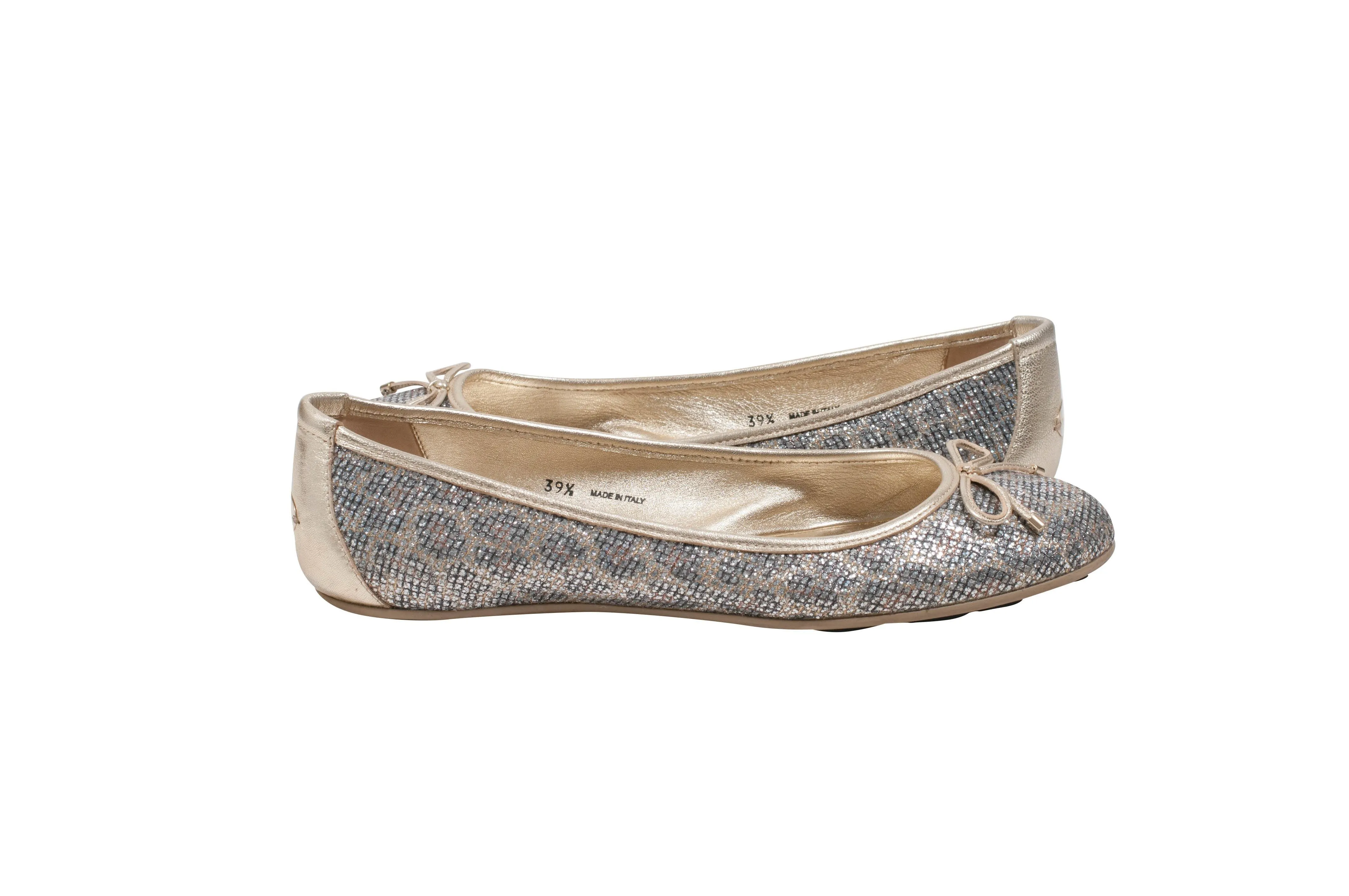 Signature Logo Printed Ballet Flats