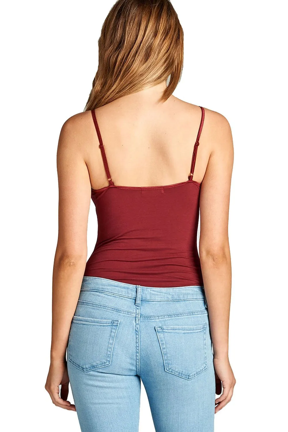 Snap Crotch Thin Strap Leotard Bodysuit Camisole Bodysuit Camisole