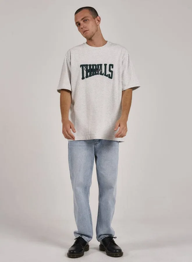 Sneak Attack Oversize Fit Tee - White Marle