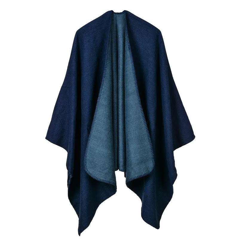 Solid Color Fashion Women's Poncho Scarf - 6 Colors