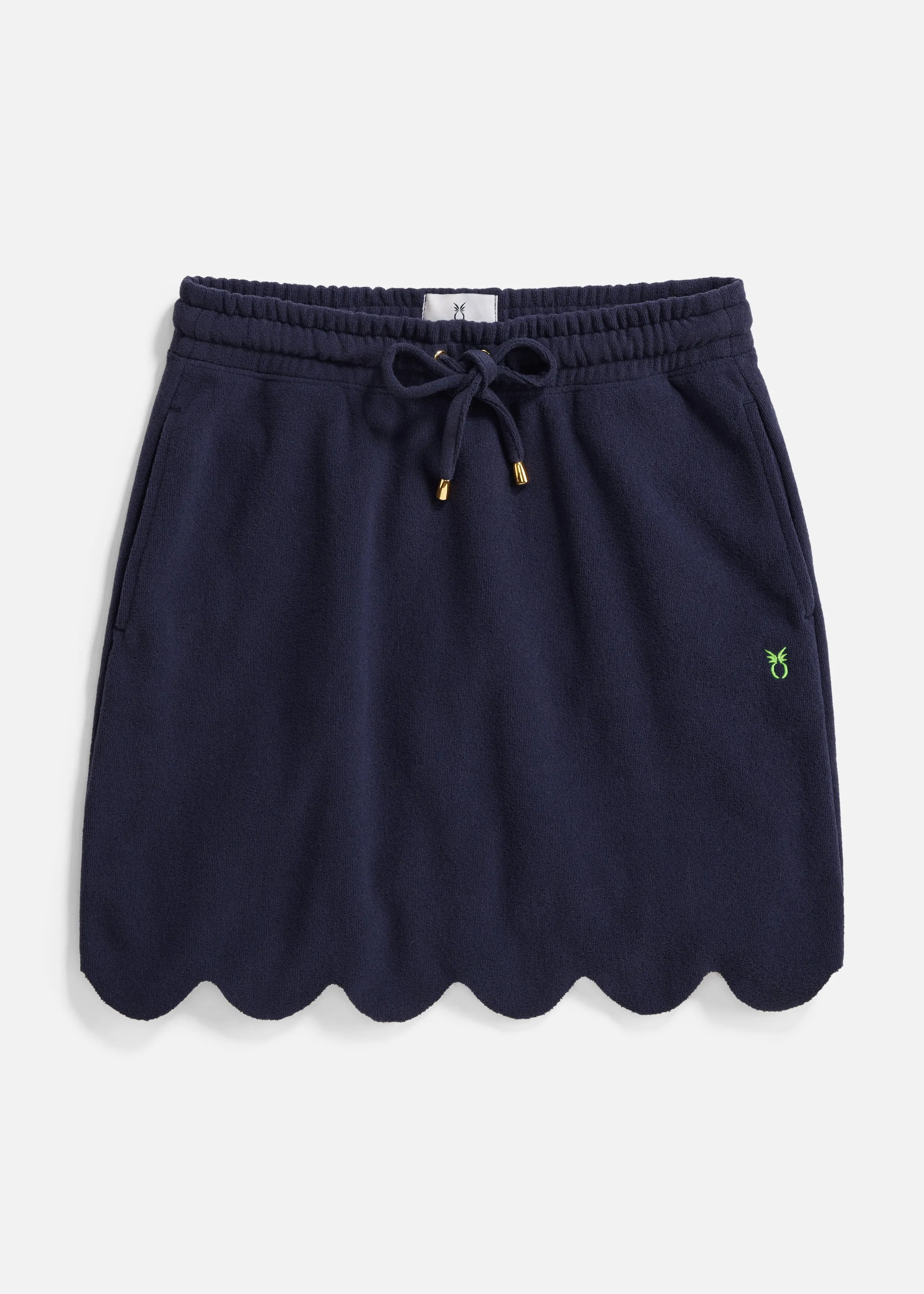 Starboard Skirt in Terry Fleece (Navy)