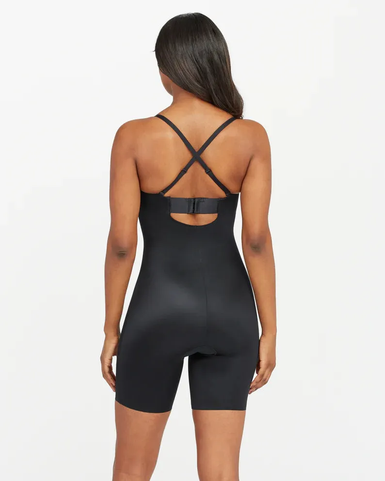 Strapless Cupped Mid-Thigh Bodysuit