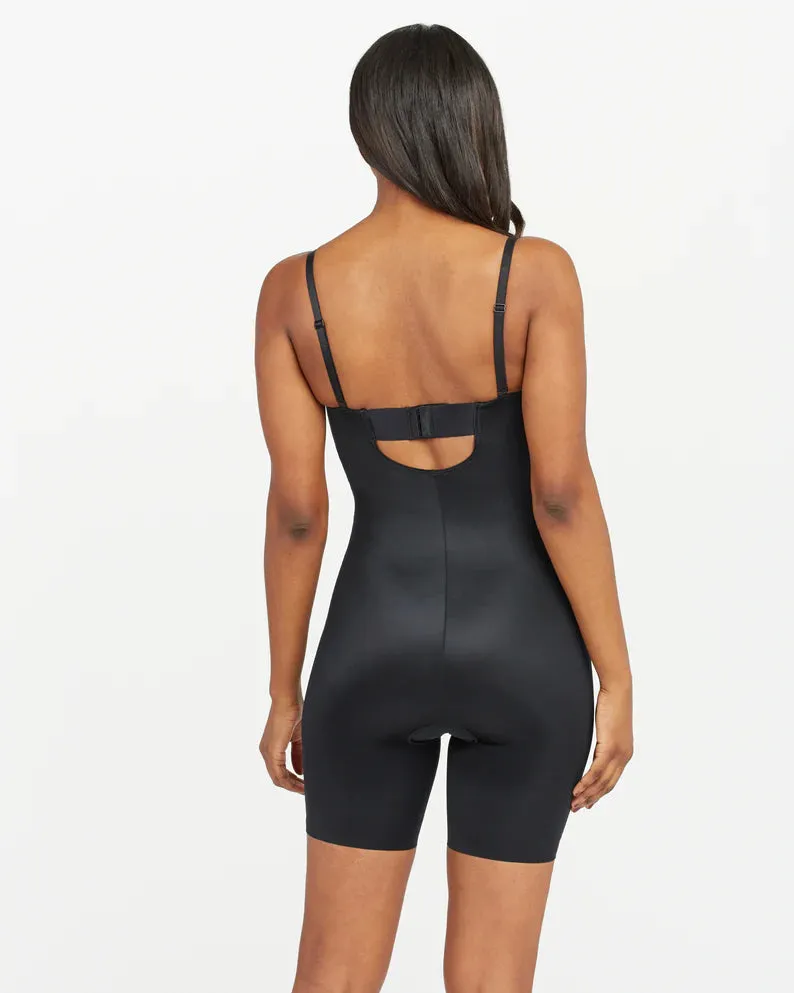 Strapless Cupped Mid-Thigh Bodysuit