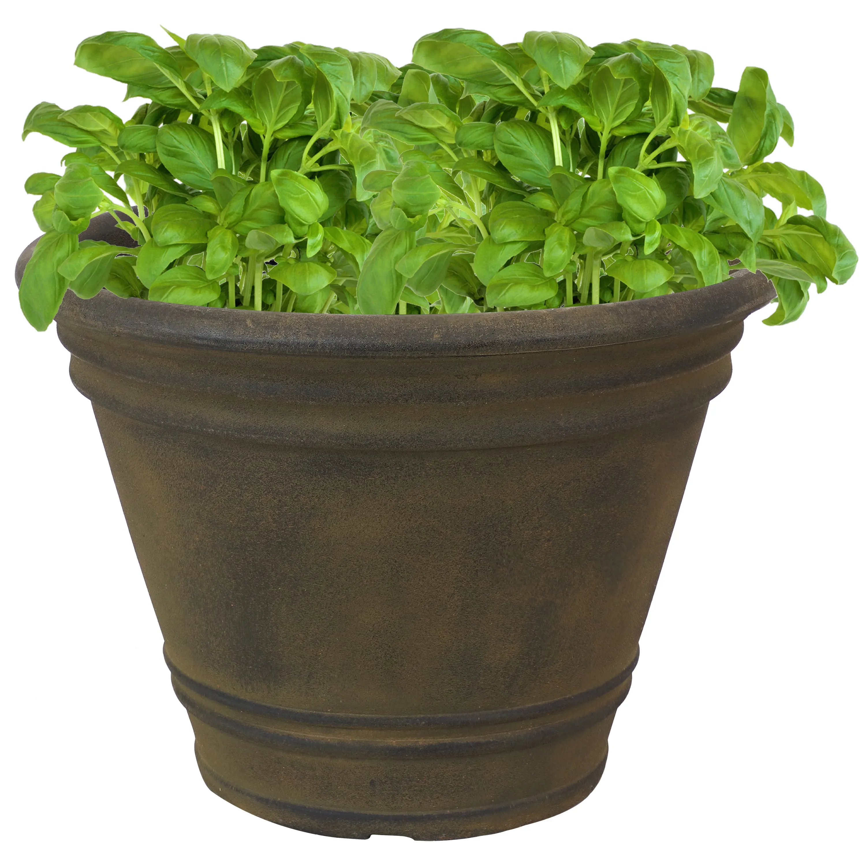 Sunnydaze Franklin Polyresin Outdoor Flower Pot Planter