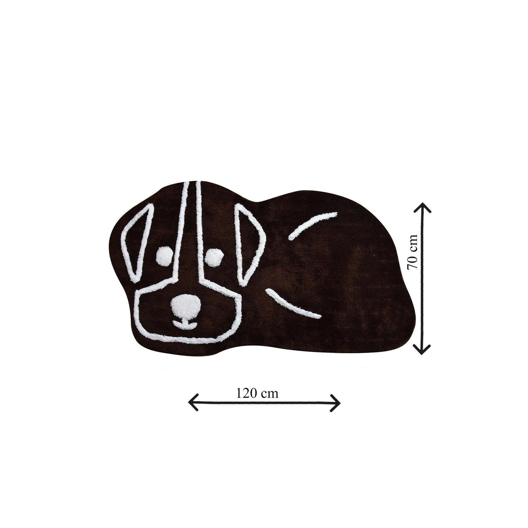 Sweet Dog - Brown (70 x 120)  Bath Mat