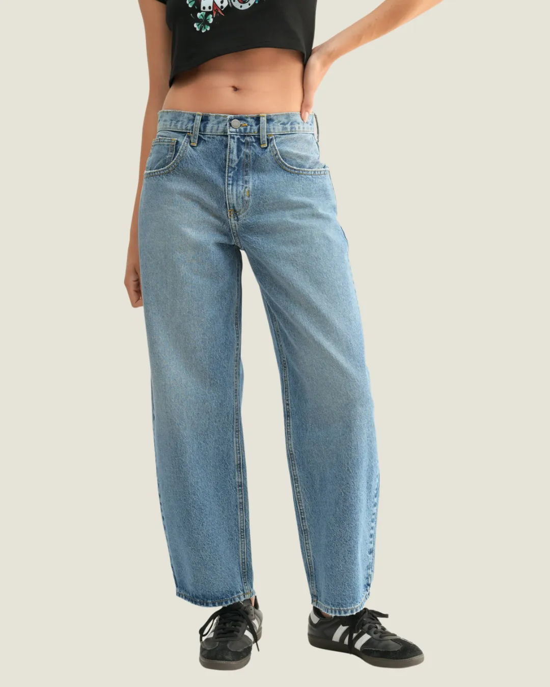 The Justie: Barrel Denim Jeans