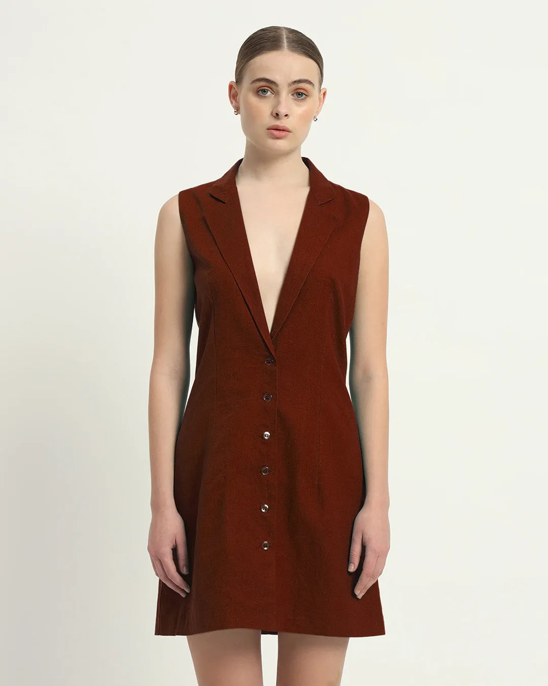 The Vernon Rouge Cotton Dress