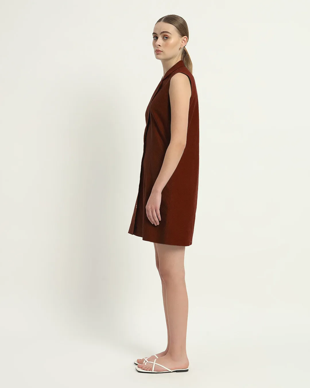 The Vernon Rouge Cotton Dress