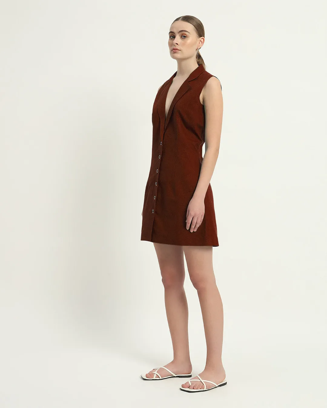 The Vernon Rouge Cotton Dress