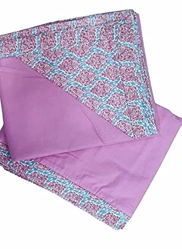 Toro Blu 100% Cotton Single Layered 2 Pc Single Top Sheet/Chaddar/Blanket/Dohar (Pink)