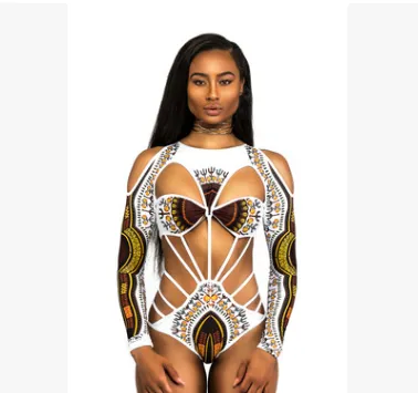 Tribal Long Sleeve Bodysuit