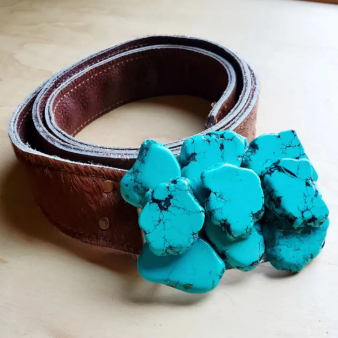 Turquoise Slab Belt Buckle