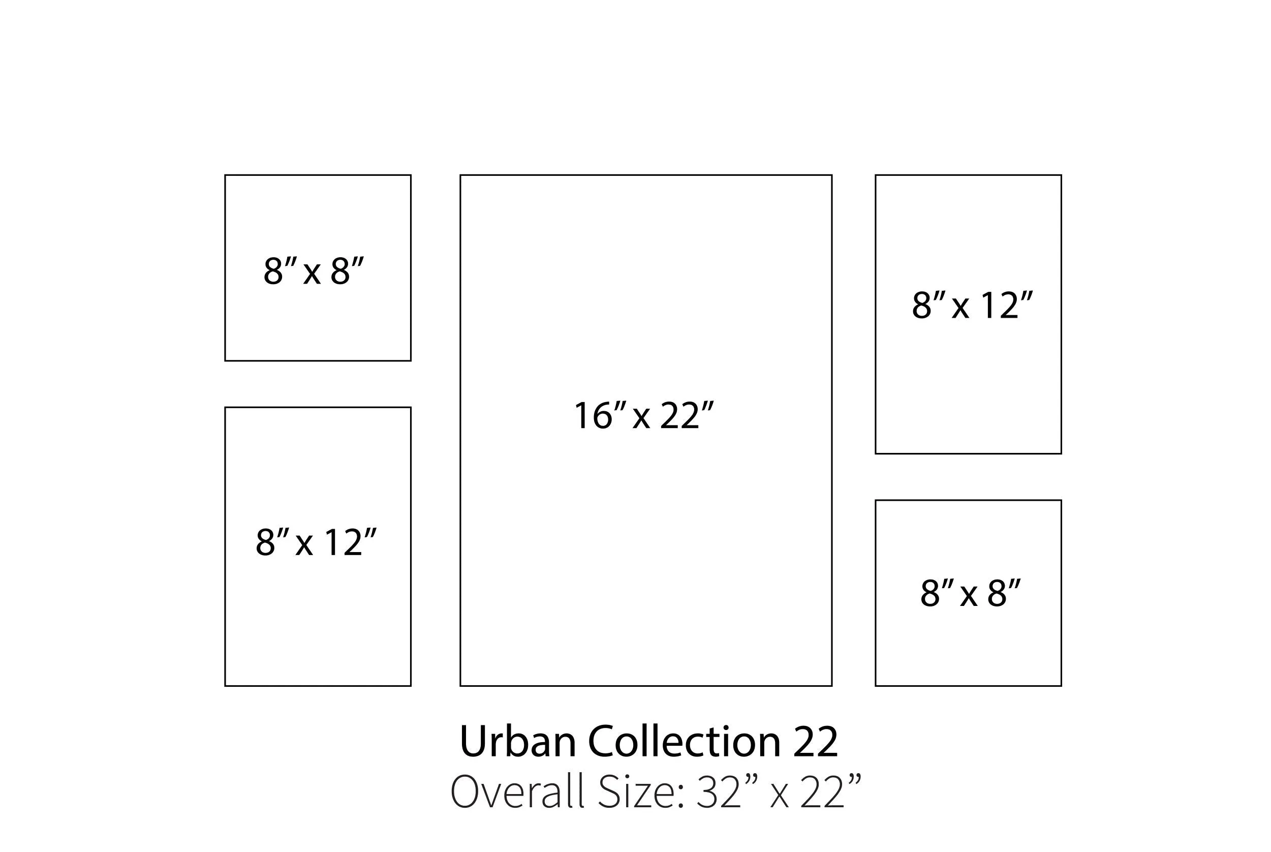 Urban Collection 22 (Overall Size: 32" x 22")