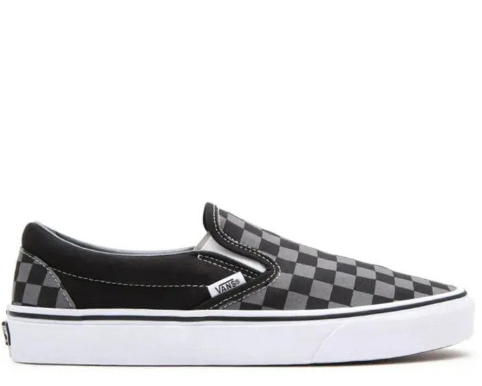 VANS CLASSIC SLIP ON - BLACK/PEWTER CHECKERBOARD