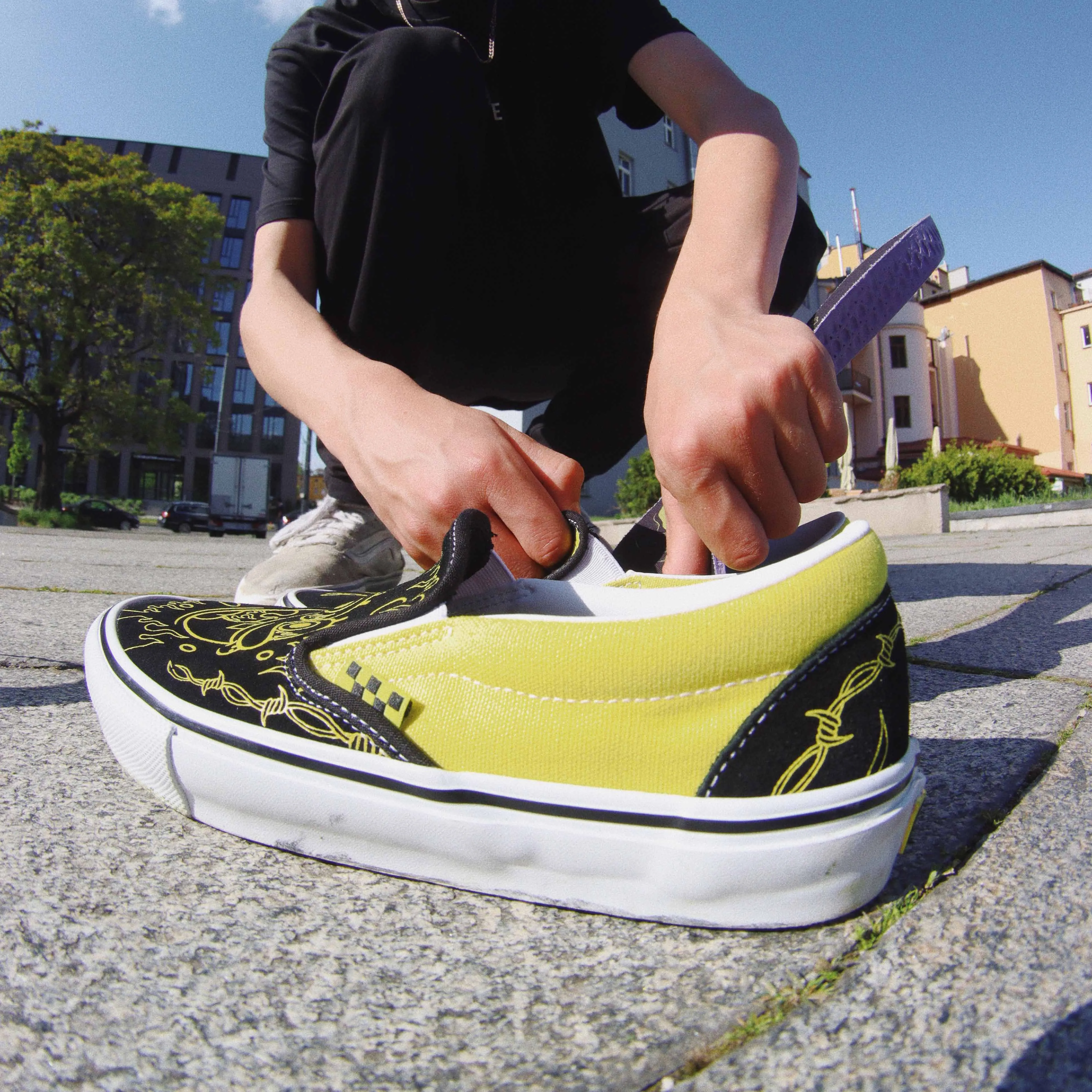 Vans x Spongebob skate boty Slip-On