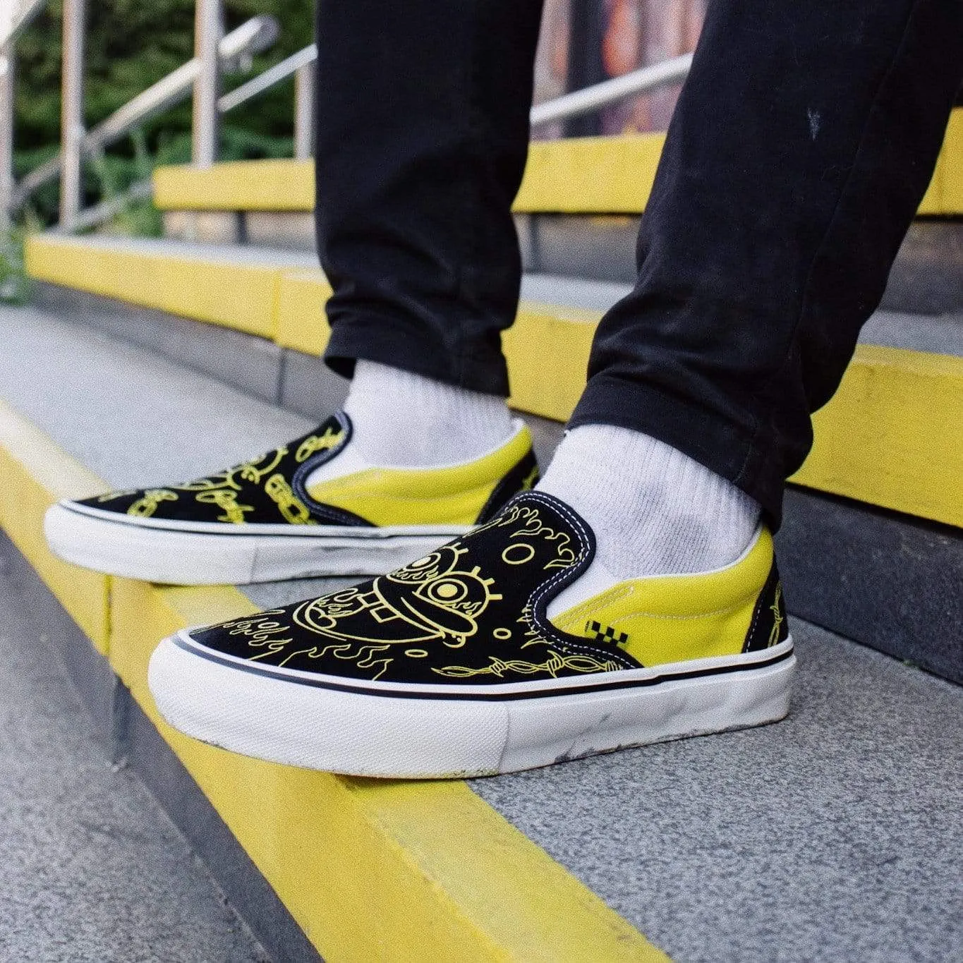 Vans x Spongebob skate boty Slip-On