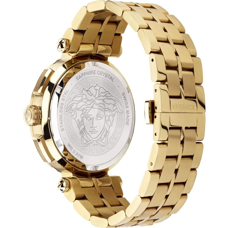 Versace Greca Chrono Men's Gold Watch VEPM00720