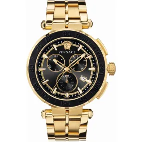 Versace Greca Chrono Men's Gold Watch VEPM00720