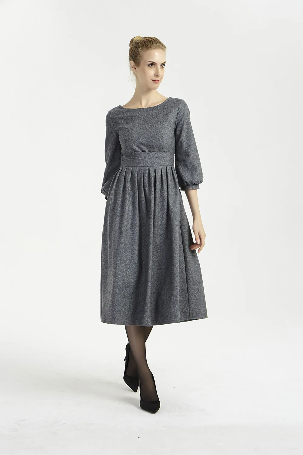 Vintage inspired wool dress 2000