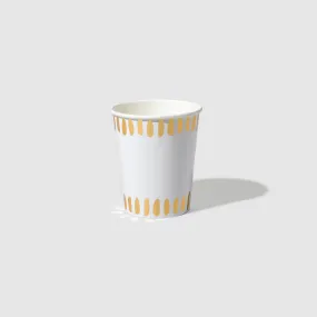 White Brushstroke Cups (10 per pack)