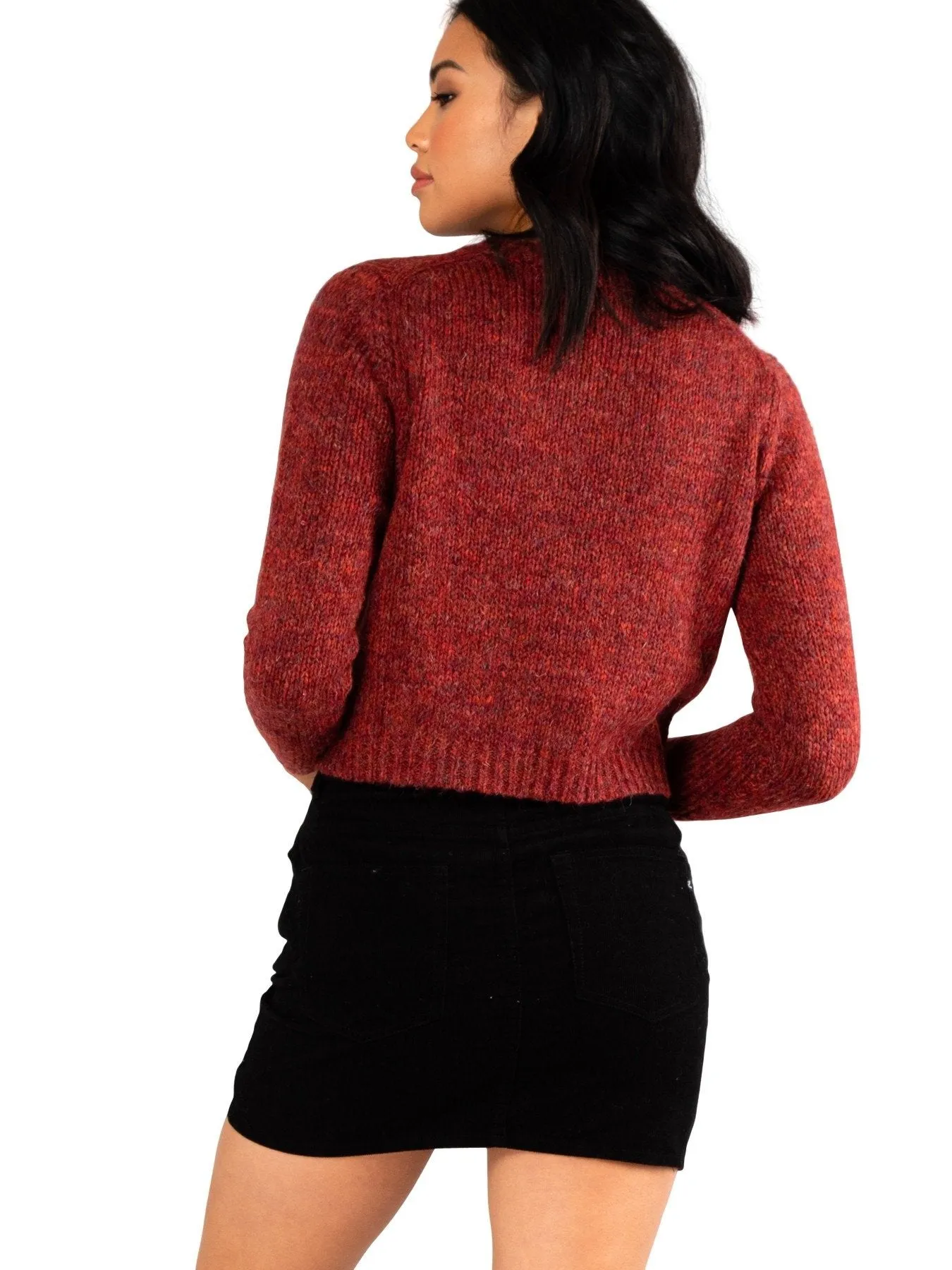 Woodstock Crew Neck Knit - Ruby Wine