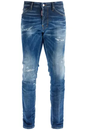 Worn Effect Denim Jeans