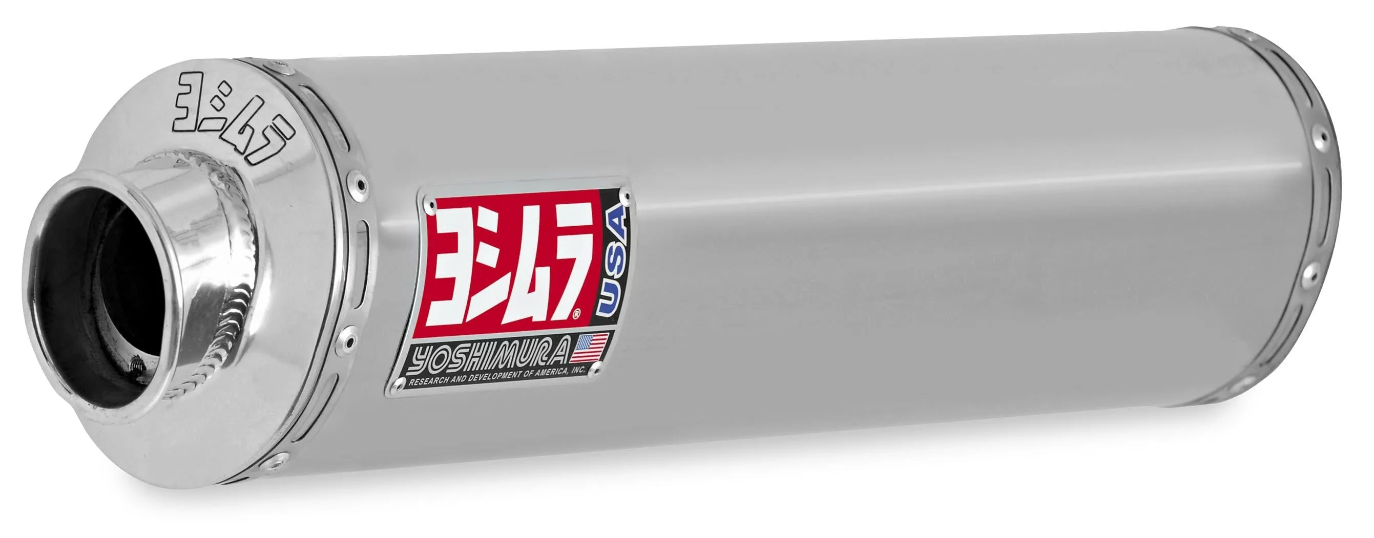 Yoshimura RS-3 (Oval) Race Slip-On Stainless (Suzuki)